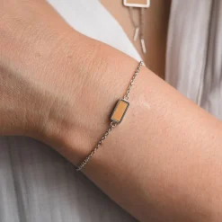 Holzkern Armbänder^Abstract Armband