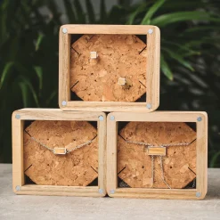 Holzkern Halsketten|Schmuck^Abstract Halskette