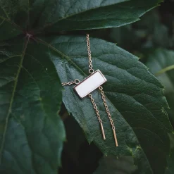 Holzkern Halsketten|Schmuck^Abstract Halskette