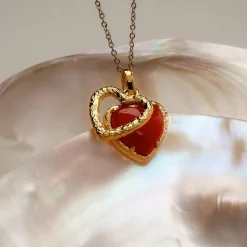 Holzkern Halsketten|Schmuck^Amorance Halskette