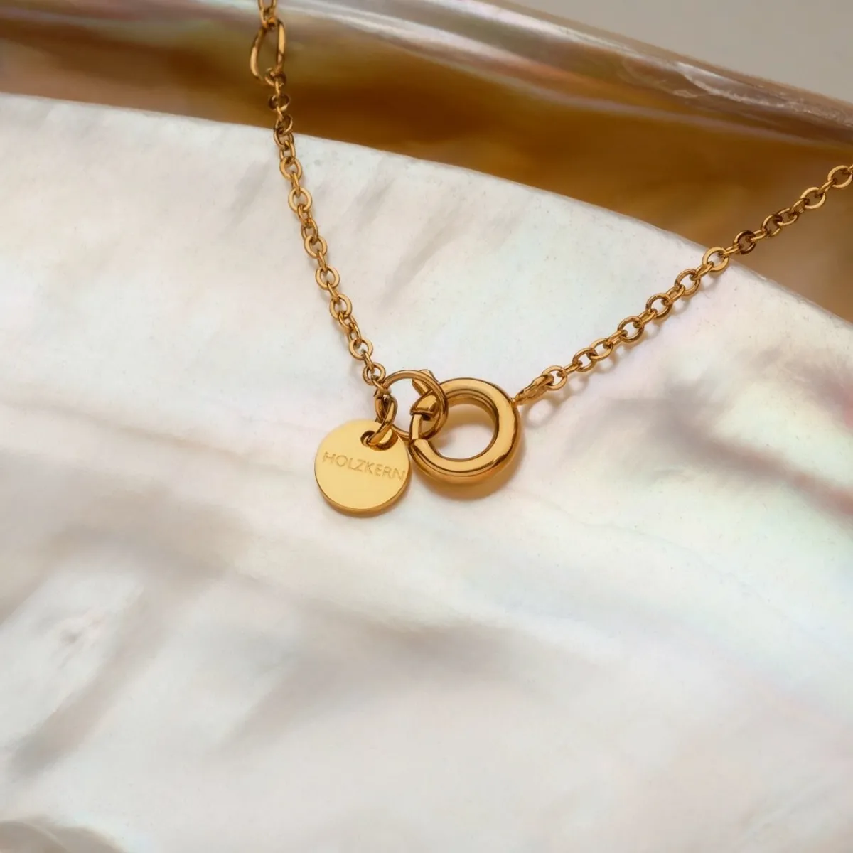 Holzkern Halsketten|Schmuck^Amorance Halskette