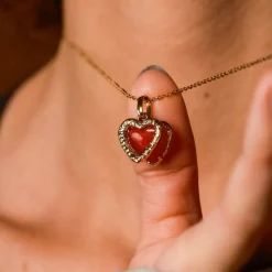 Holzkern Halsketten|Schmuck^Amorance Halskette