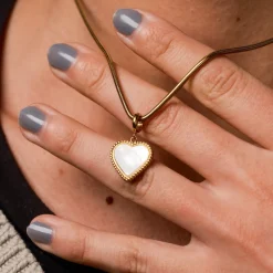 Holzkern Halsketten|Schmuck^Amorance Halskette