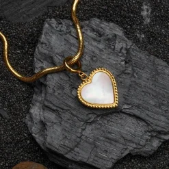 Holzkern Halsketten|Schmuck^Amorance Halskette