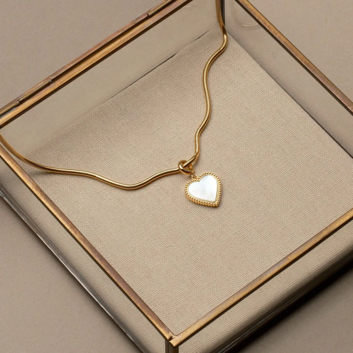 Holzkern Halsketten|Schmuck^Amorance Halskette