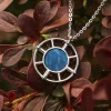 Holzkern Halsketten|Schmuck^Amulett Halskette