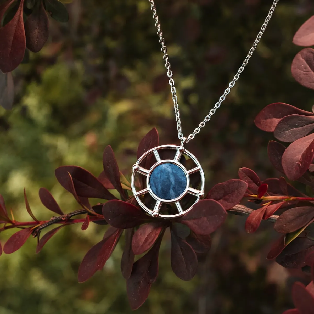 Holzkern Halsketten|Schmuck^Amulett Halskette