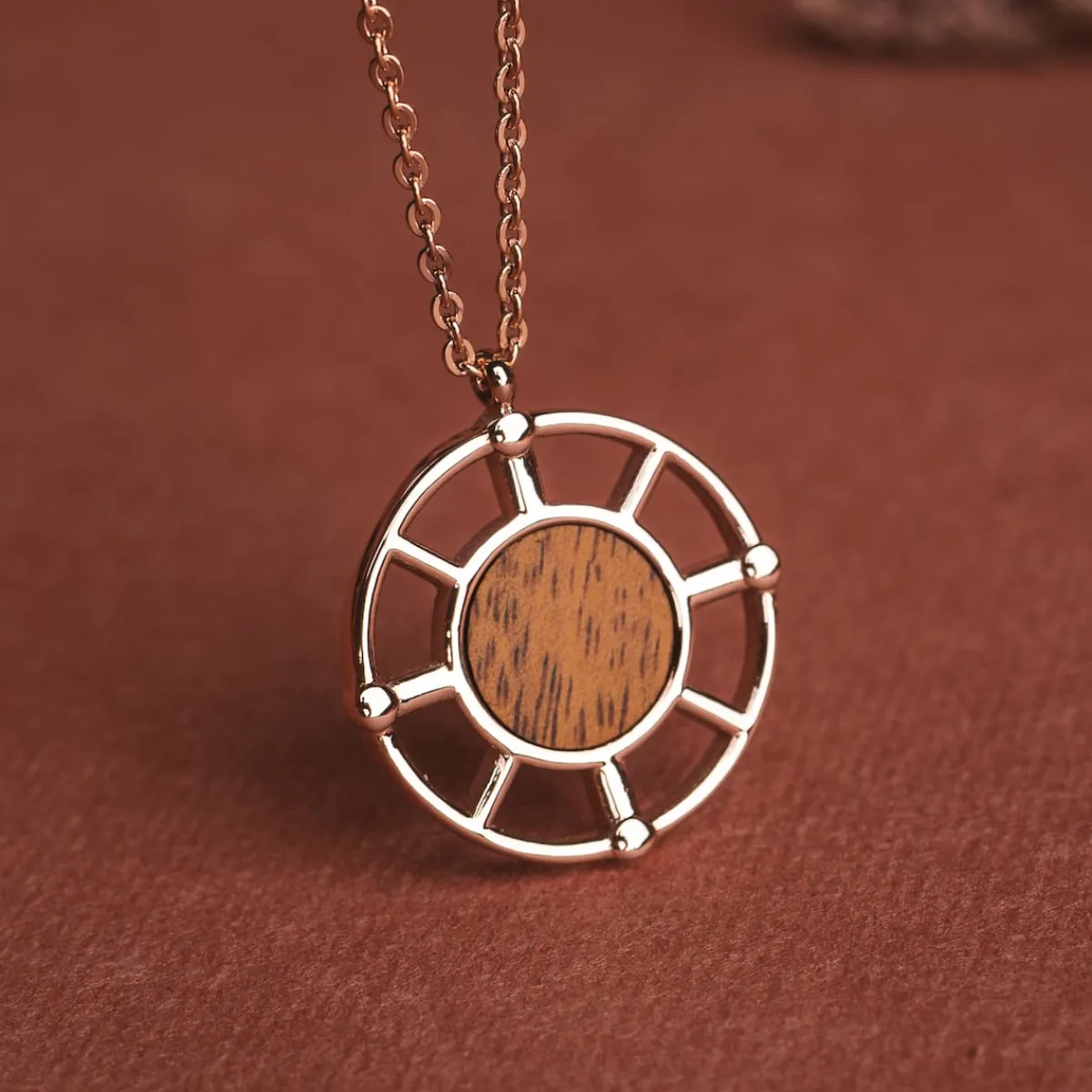 Holzkern Halsketten|Schmuck^Amulett Halskette