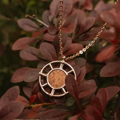 Holzkern Halsketten|Schmuck^Amulett Halskette