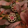 Holzkern Ohrringe|Schmuck^Amulett Ohrringe