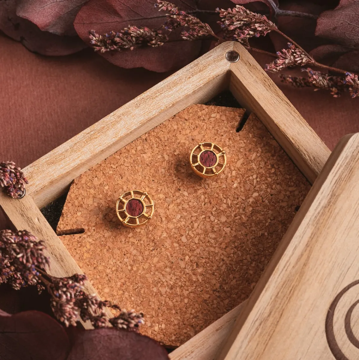 Holzkern Ohrringe|Schmuck^Amulett Ohrringe