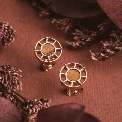 Holzkern Ohrringe|Schmuck^Amulett Ohrringe