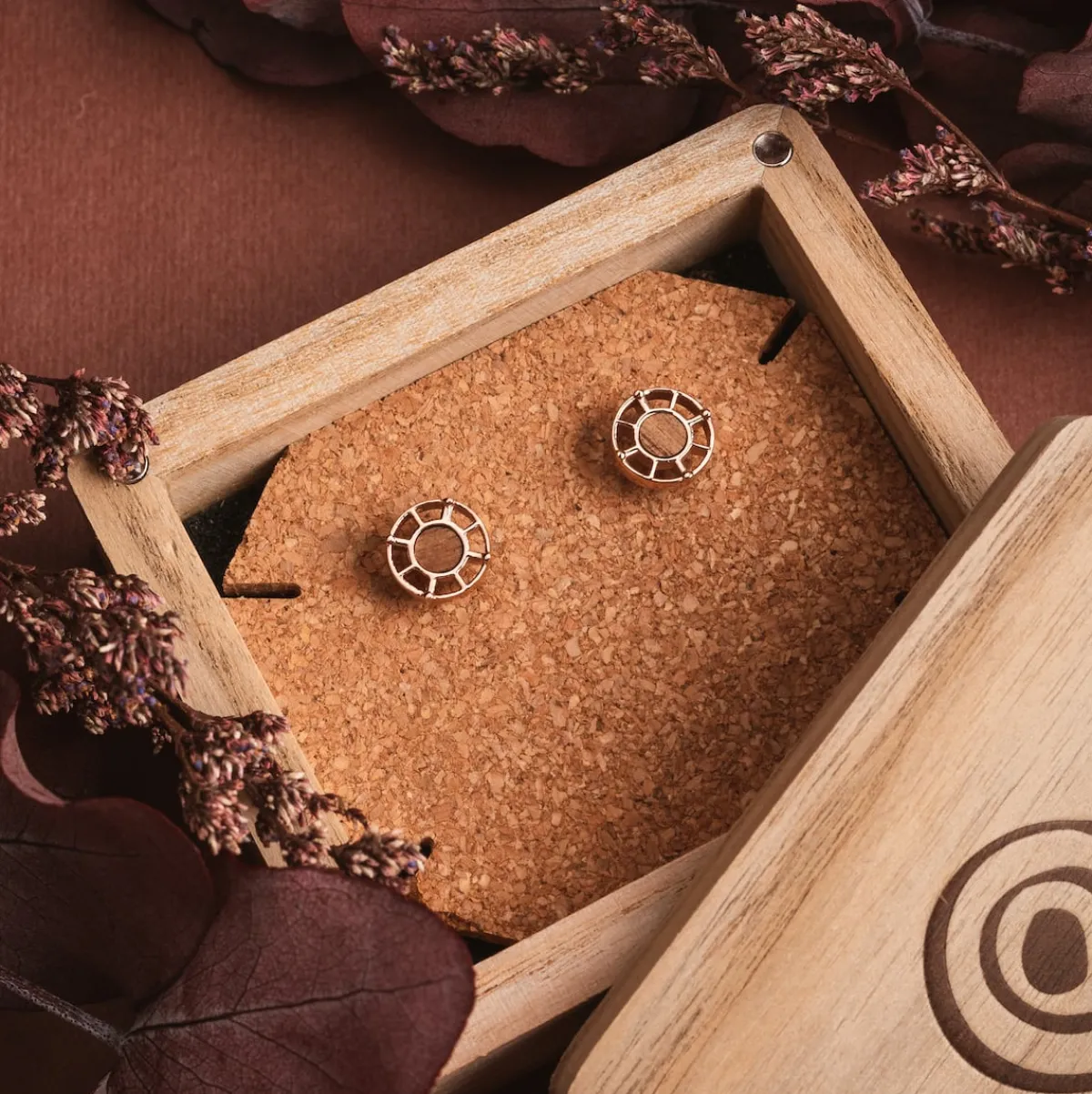 Holzkern Ohrringe|Schmuck^Amulett Ohrringe