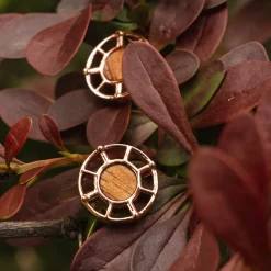 Holzkern Ohrringe|Schmuck^Amulett Ohrringe