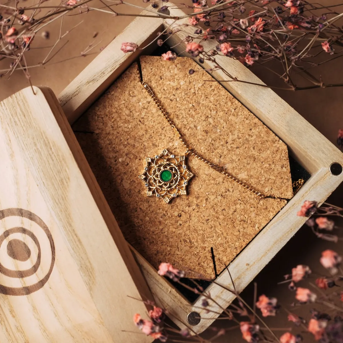 Holzkern Halsketten|Schmuck^Aphonia Halskette