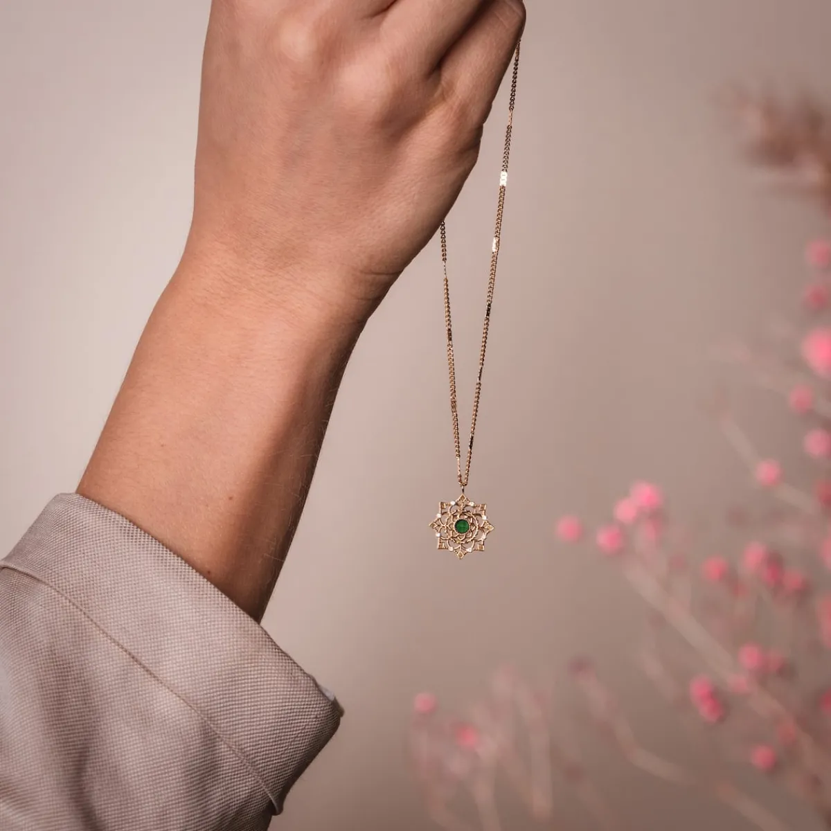 Holzkern Halsketten|Schmuck^Aphonia Halskette