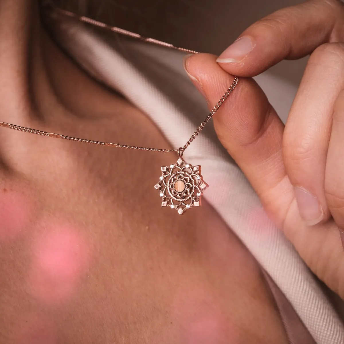 Holzkern Halsketten|Schmuck^Aphonia Halskette