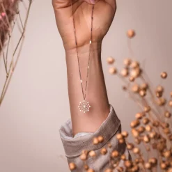 Holzkern Halsketten|Schmuck^Aphonia Halskette