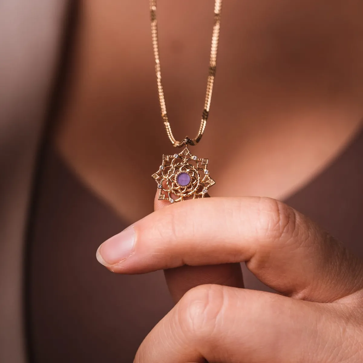Holzkern Halsketten|Schmuck^Aphonia Halskette
