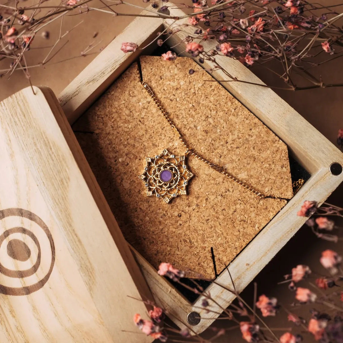 Holzkern Halsketten|Schmuck^Aphonia Halskette