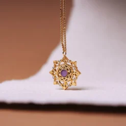 Holzkern Halsketten|Schmuck^Aphonia Halskette