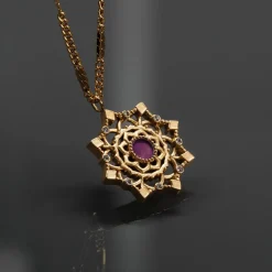 Holzkern Halsketten|Schmuck^Aphonia Halskette