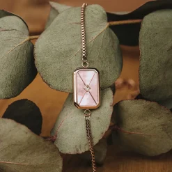 Holzkern Armbänder|Schmuck^Aquarell Armband