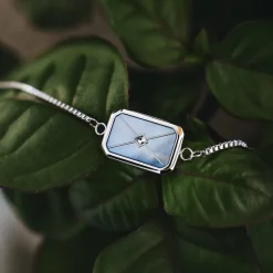Holzkern Armbänder|Schmuck^Aquarell Armband