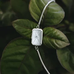 Holzkern Armbänder|Schmuck^Aquarell Armband
