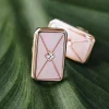 Holzkern Schmuck|Ohrringe^Aquarell Ohrringe