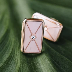 Holzkern Schmuck|Ohrringe^Aquarell Ohrringe