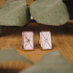 Holzkern Schmuck|Ohrringe^Aquarell Ohrringe