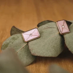 Holzkern Schmuck|Ohrringe^Aquarell Ohrringe
