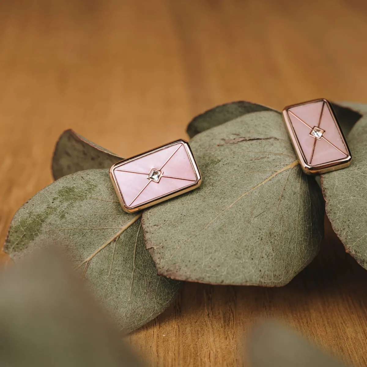 Holzkern Schmuck|Ohrringe^Aquarell Ohrringe
