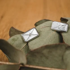 Holzkern Ohrringe|Schmuck^Aquarell Ohrringe