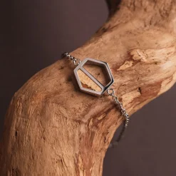 Holzkern Armbänder|Schmuck^Assemblage Armband