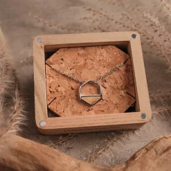 Holzkern Halsketten|Schmuck^Assemblage Halskette