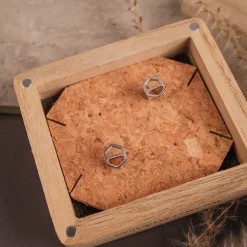Holzkern Ohrringe|Schmuck^Assemblage Ohrringe