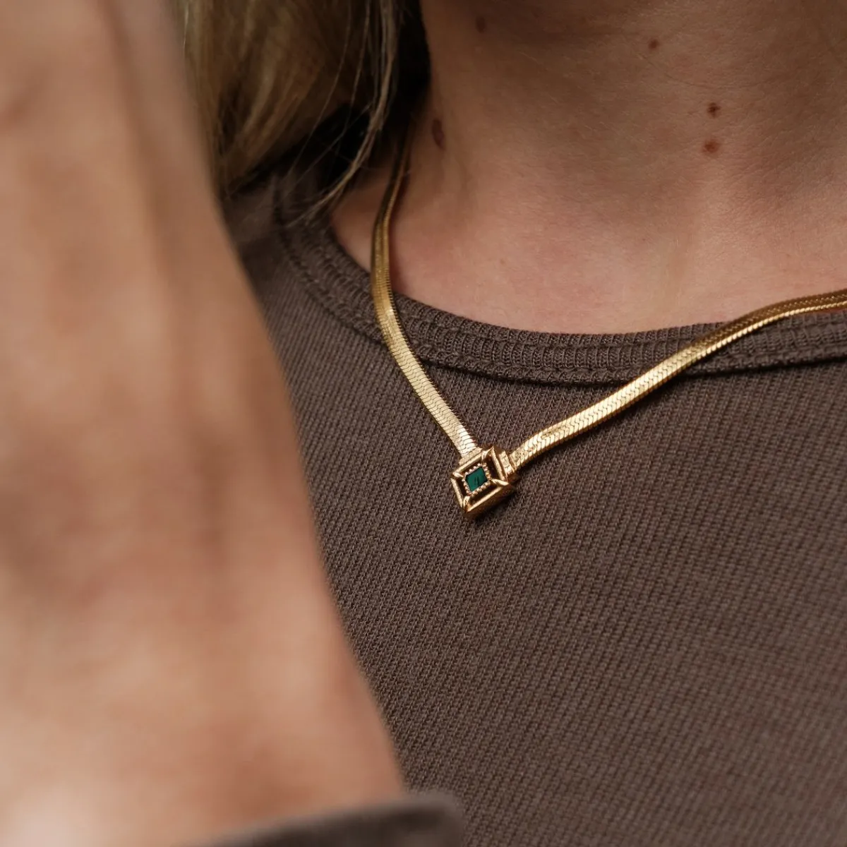 Holzkern Halsketten|Schmuck^Awakening Halskette