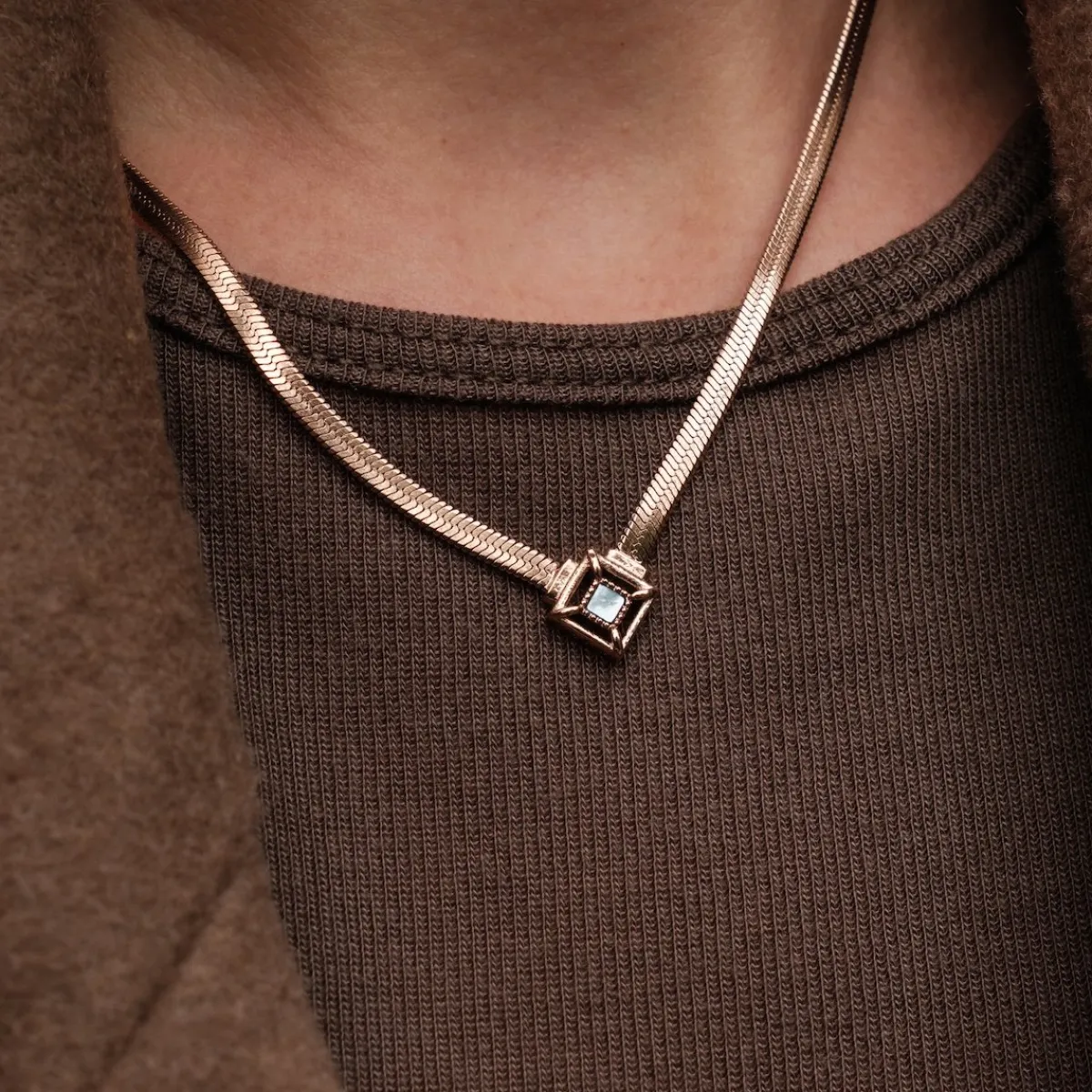 Holzkern Halsketten|Schmuck^Awakening Halskette