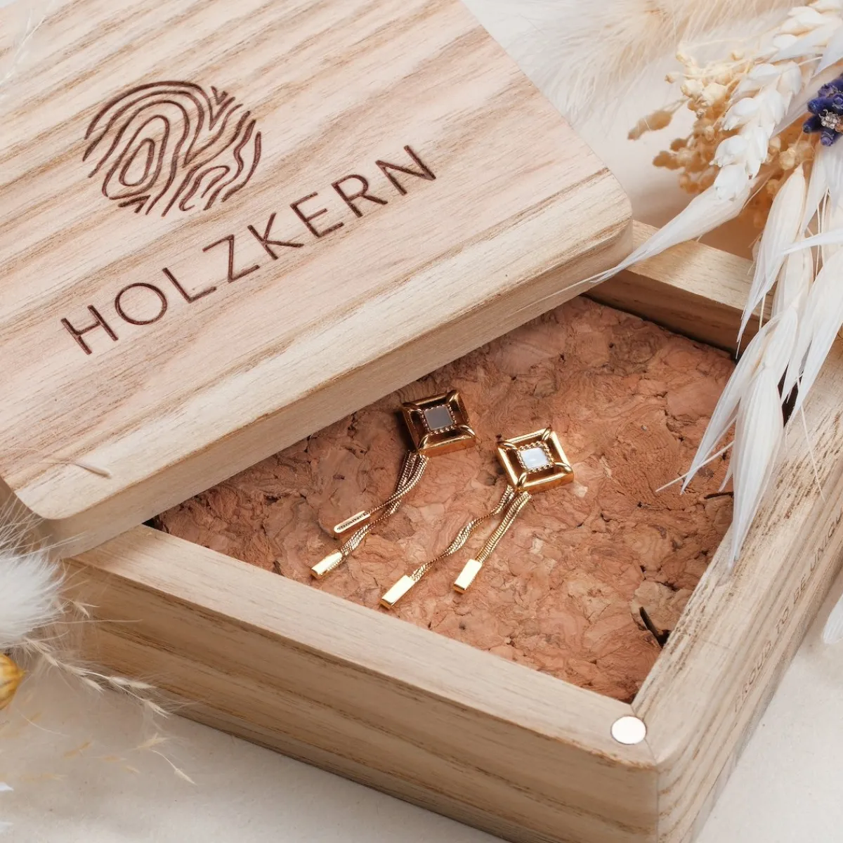 Holzkern Ohrringe|Schmuck^Awakening Ohrringe