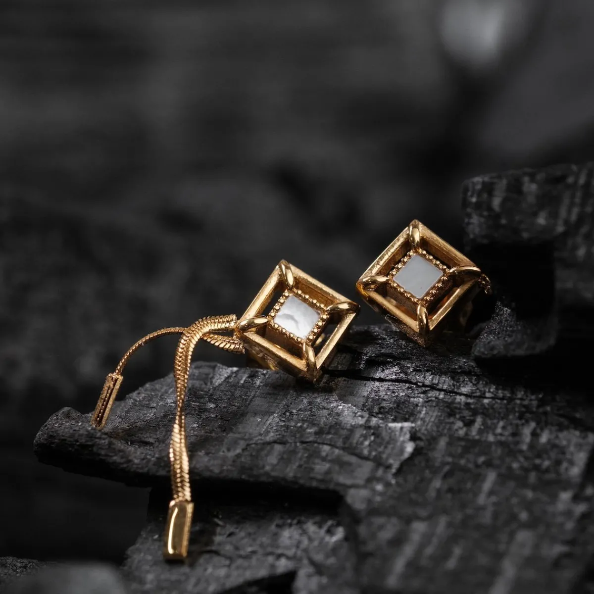 Holzkern Ohrringe|Schmuck^Awakening Ohrringe