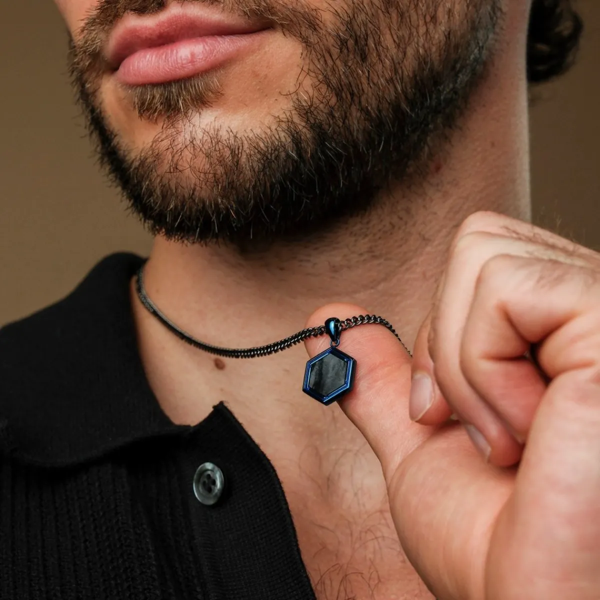 Holzkern Halsketten|Schmuck^Axis Halskette