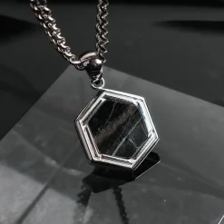 Holzkern Halsketten|Schmuck^Axis Halskette