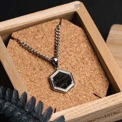 Holzkern Halsketten|Schmuck^Axis Halskette