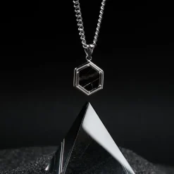 Holzkern Halsketten|Schmuck^Axis Halskette