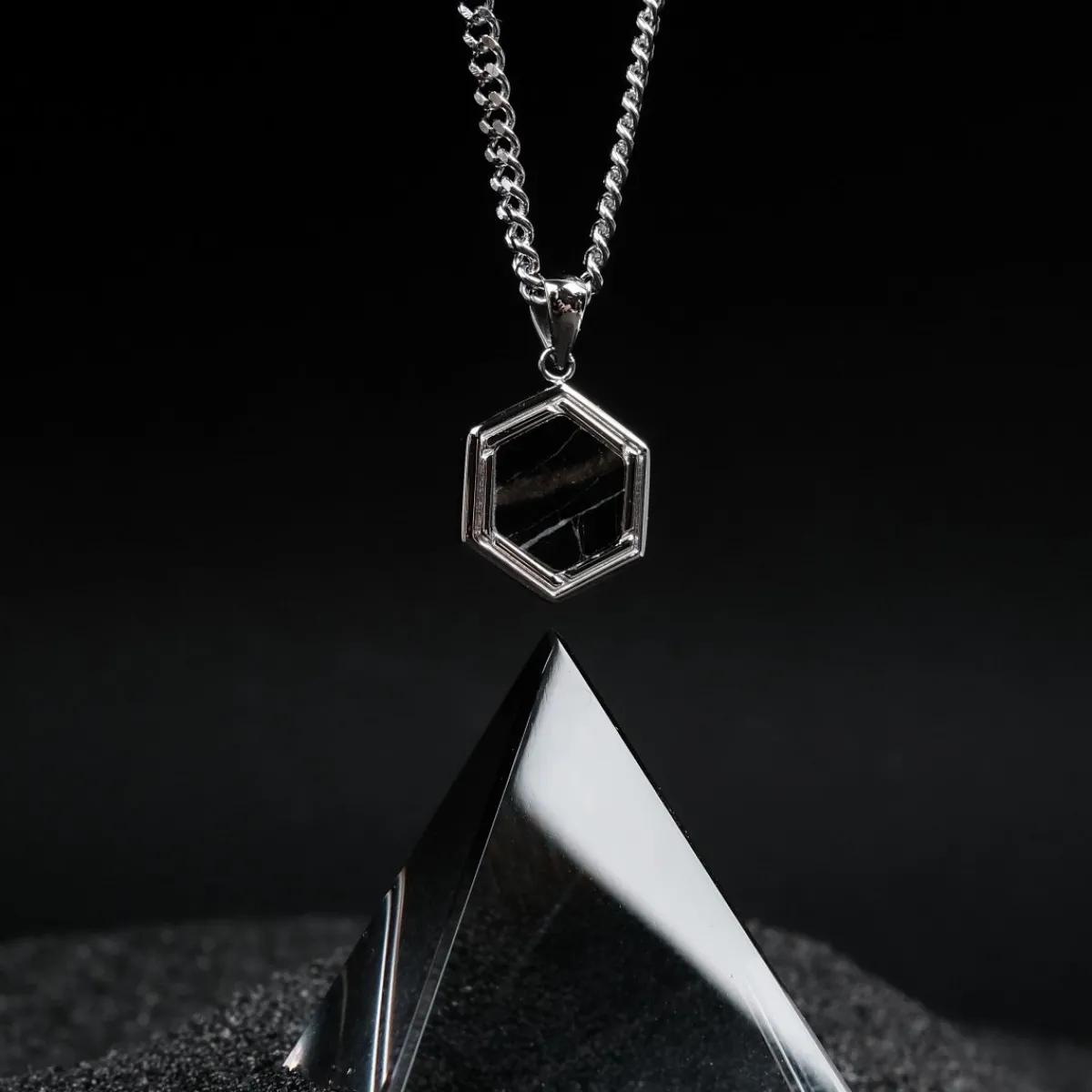 Holzkern Halsketten|Schmuck^Axis Halskette