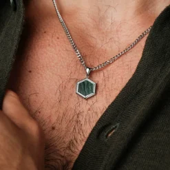 Holzkern Halsketten|Schmuck^Axis Halskette