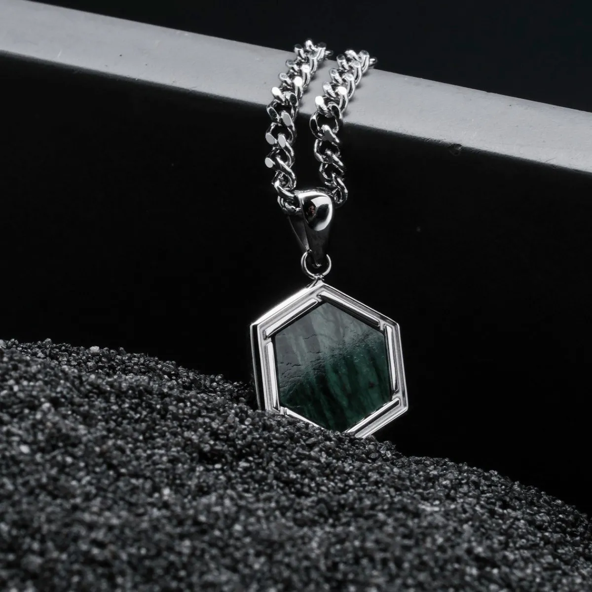 Holzkern Halsketten|Schmuck^Axis Halskette