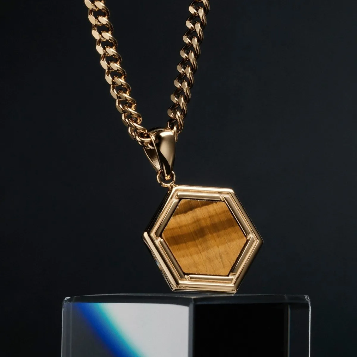 Holzkern Halsketten|Schmuck^Axis Halskette
